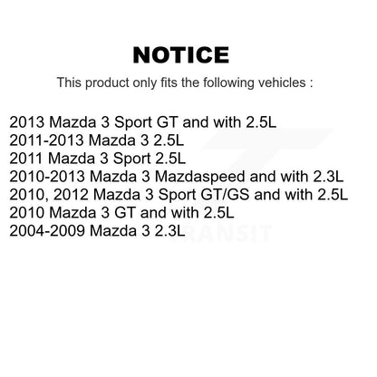 Rotor de frein à disque percé à fente (1 pièce seulement) pour Mazda 3 Sport