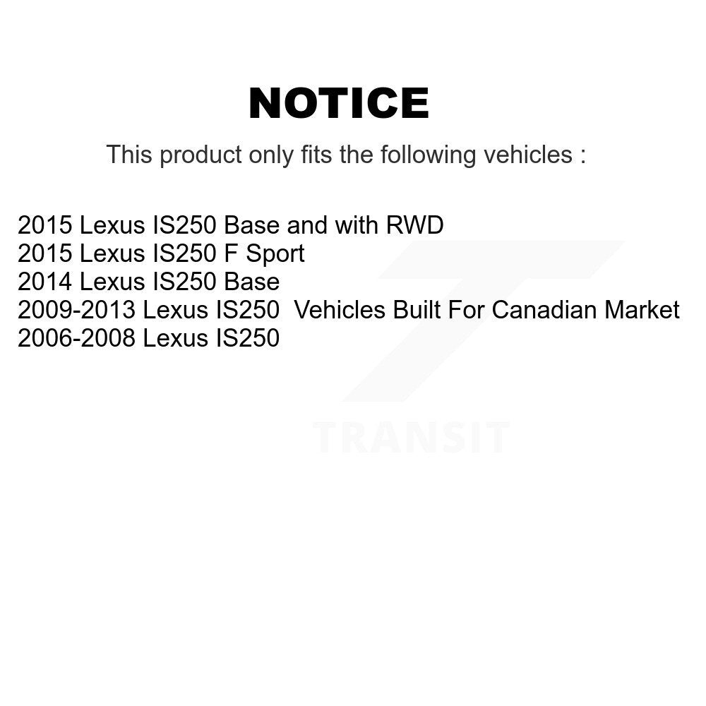 Rotor de frein à disque avant pour Lexus IS250 DS1-980494