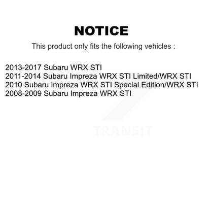 Rotor de frein à disque arrière pour Subaru Impreza WRX STI DS1-980682