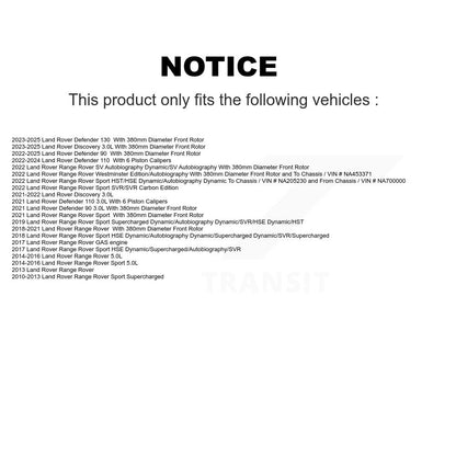 Rotor de frein à disque perforé perforé avant (1 pièce seulement) pour Land Rover 110