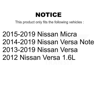 Rotor de frein à disque perforé perforé avant (1 pièce seulement) pour Nissan Micra