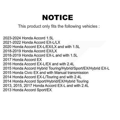 Rotor de frein à disque avant pour Honda Accord Civic DS1-981022
