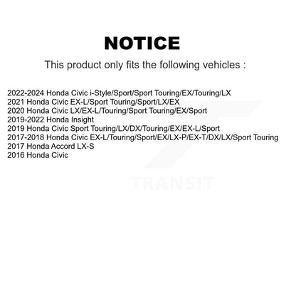 Rotor de frein à disque avant pour Honda Civic Accord Insight DS1-982053