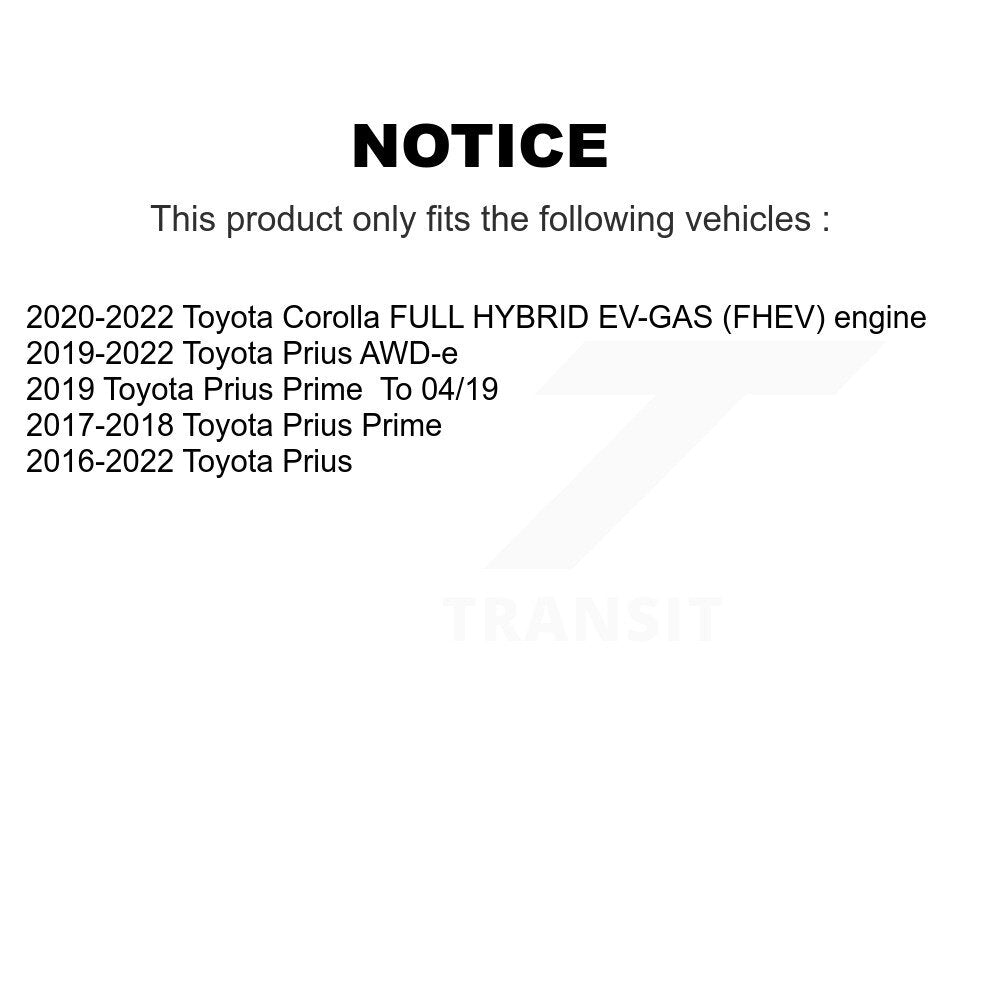 Rotor de frein à disque perforé perforé avant (1 pièce seulement) pour Toyota Corolla