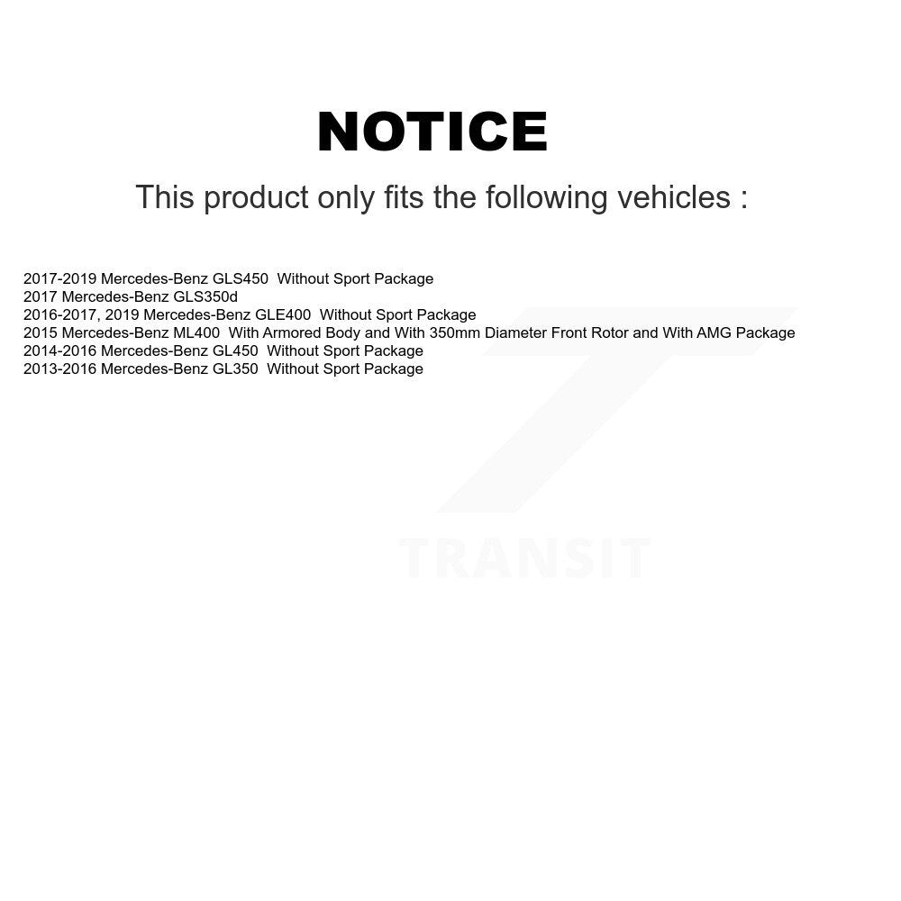 Rotor de frein à disque perforé perforé avant (1 pièce seulement) pour Mercedes-Benz