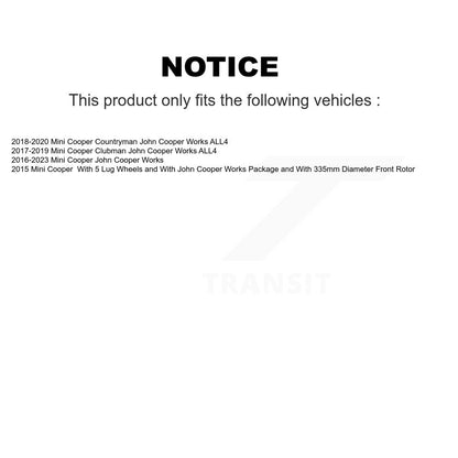 Rotor de frein à disque avant pour Mini Cooper Countryman Clubman DS1-982127