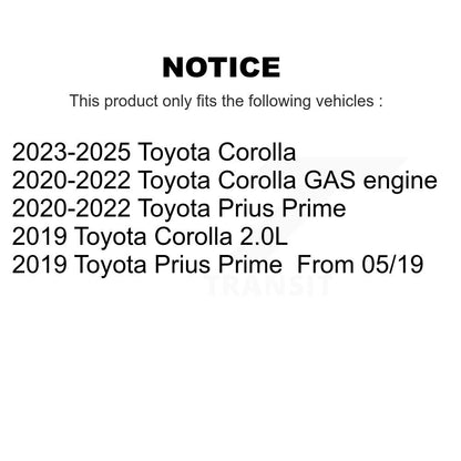 Rotor de frein à disque perforé perforé avant (1 pièce seulement) pour Toyota Corolla