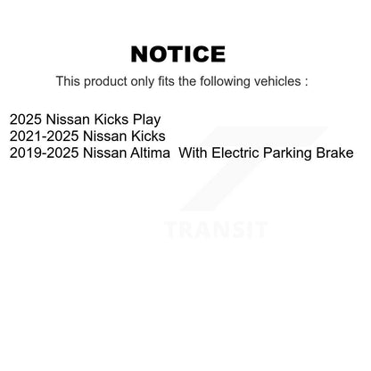 Rotor de frein à disque perforé perforé à l'arrière (1 pièce seulement) pour les coups de pied Nissan