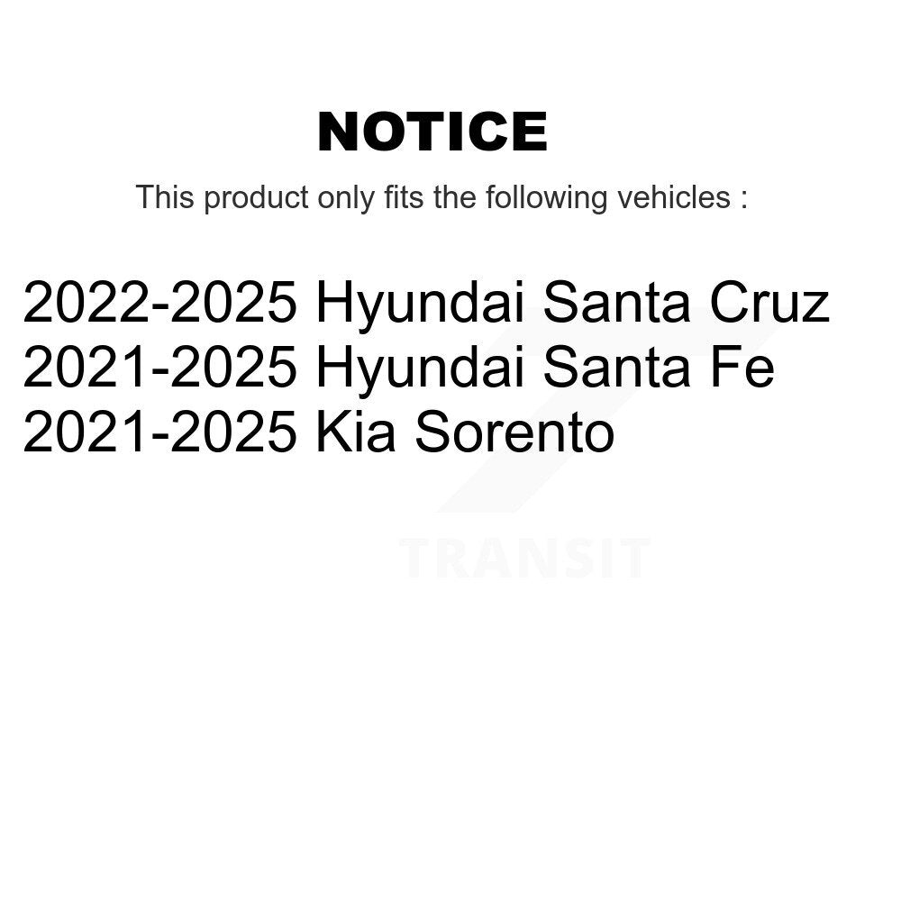 Rotor de frein à disque perforé perforé avant (1 pièce seulement) pour Hyundai Santa