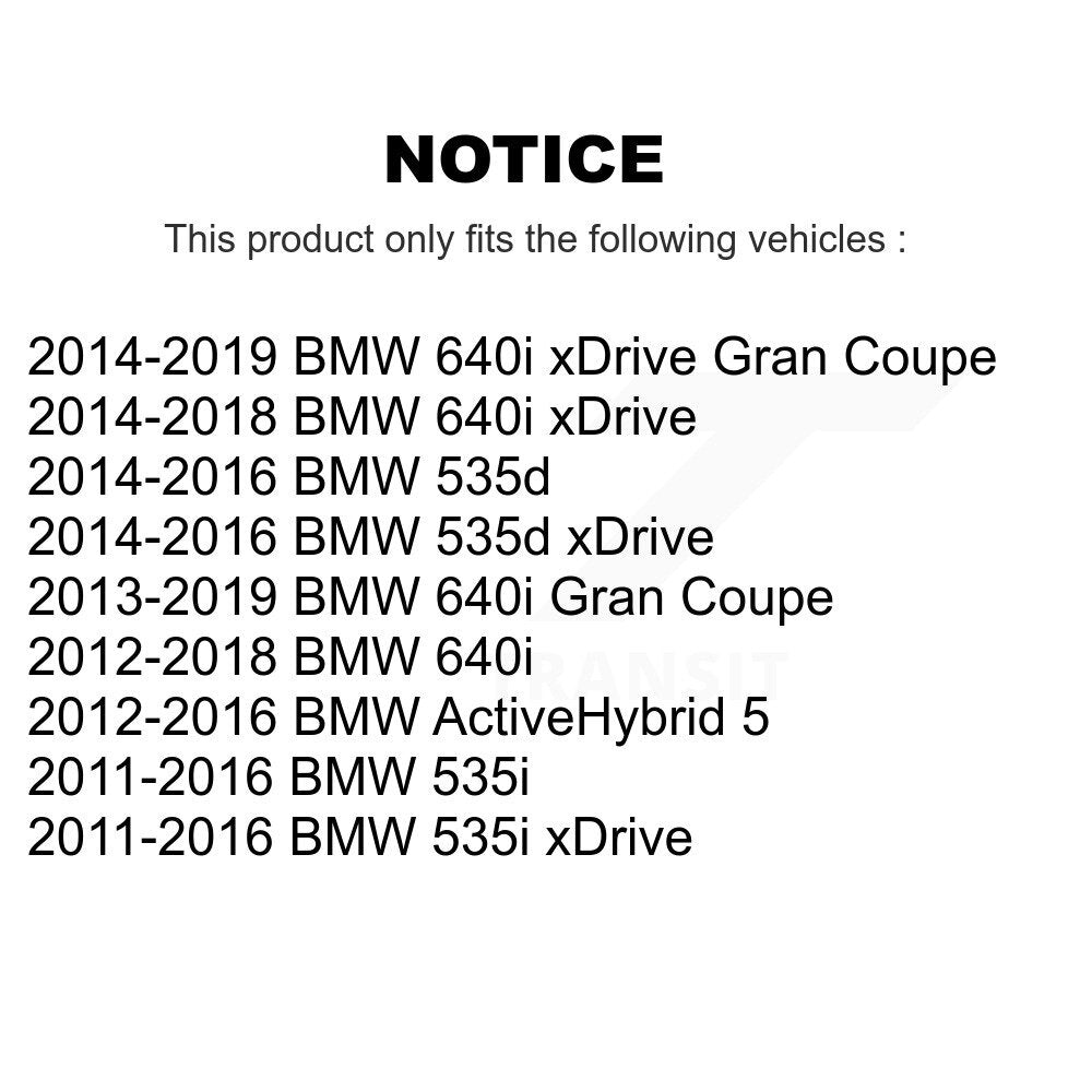 Rotor de frein à disque perforé perforé avant (1 pièce seulement) pour BMW 535i xDrive