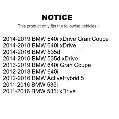 Rotor de frein à disque perforé perforé avant (1 pièce seulement) pour BMW 535i xDrive