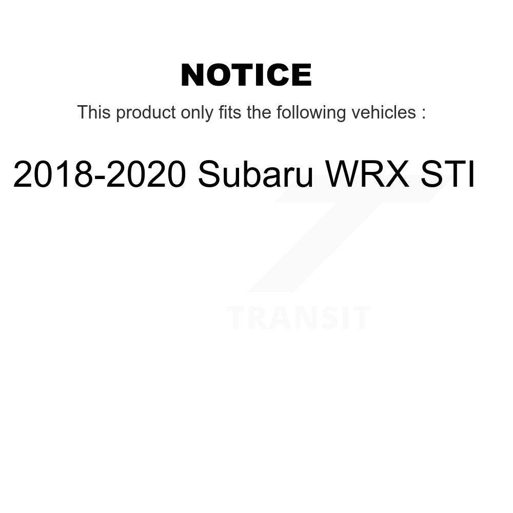 Rotor de frein à disque perforé perforé avant (1 pièce seulement) pour Subaru WRX STI