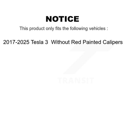 Rotor de frein à disque percé à fente (1 pièce seulement) pour Tesla 3