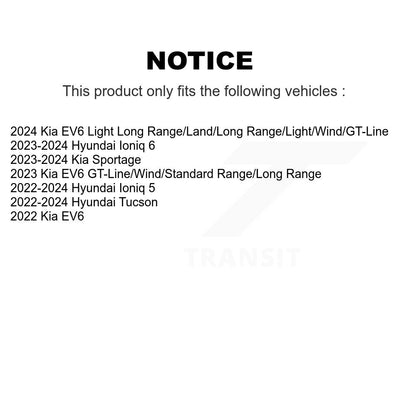 Rotor de frein à disque avant, pour Hyundai Tucson Kia Sportage Ioniq 5 EV6 6 DS1-DS8463