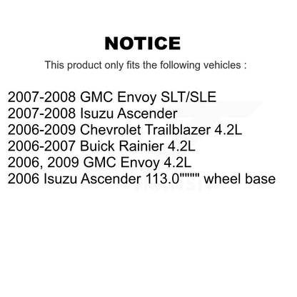 Rotor de frein à disque avant, pour Chevrolet Trailblazer GMC envoyé Buick Rainier Isuzu