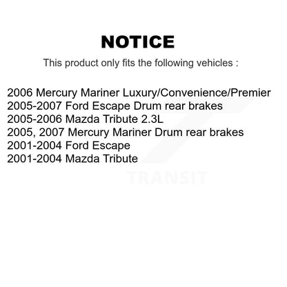 Rotor de frein à disque avant, pour Ford Escape Mazda hommage Mercury Mariner GCR-680025