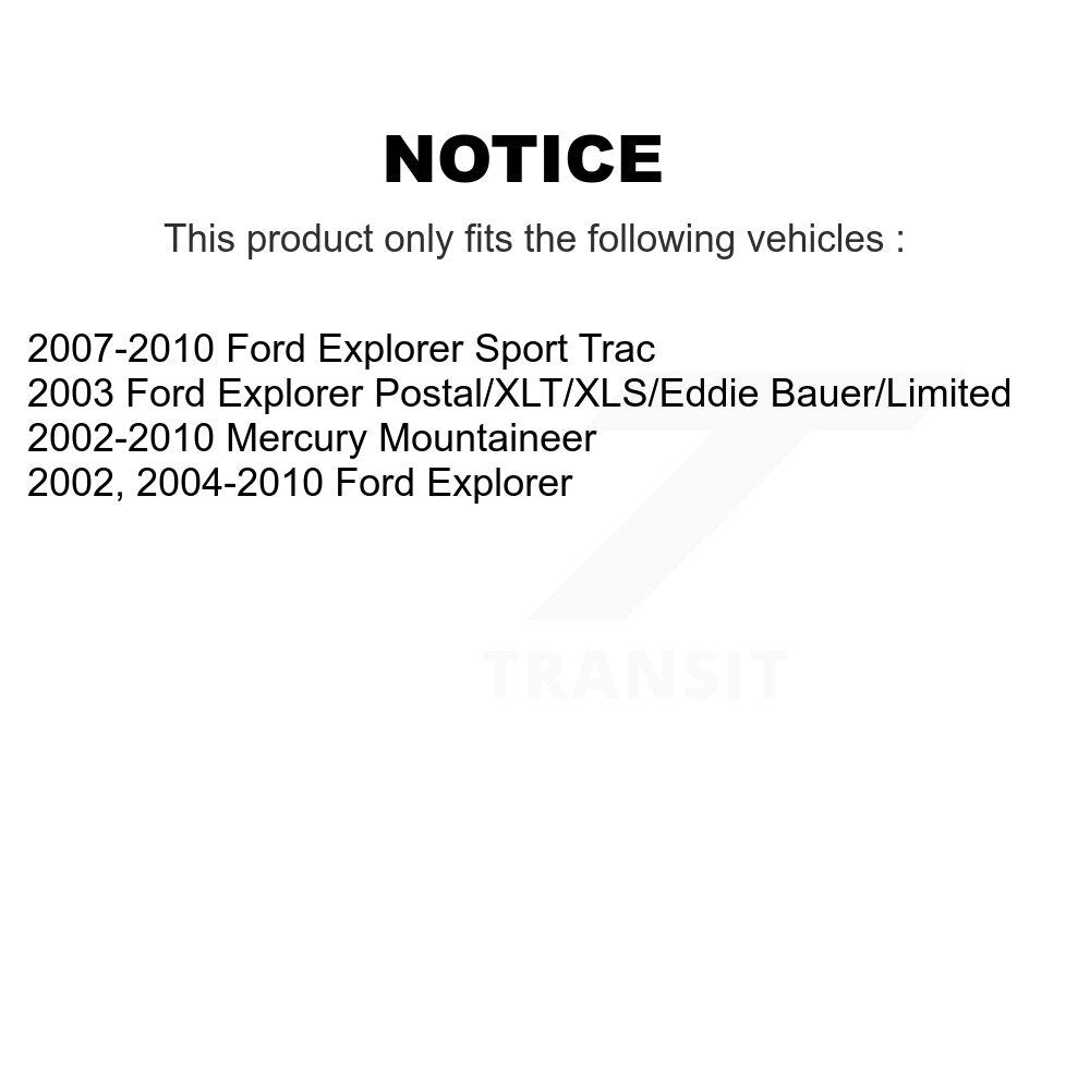 Rotor de frein à disque arrière, pour Ford Explorer Sport Trac Mercury Mountaineer