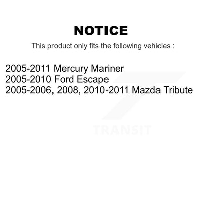 Rotor de frein à disque arrière, pour Ford Escape Mazda hommage Mercury Mariner GCR-680271