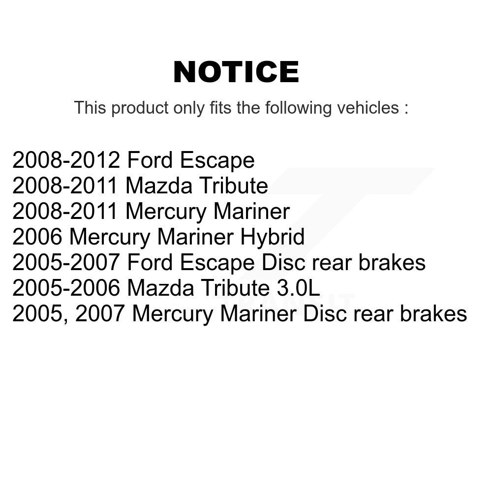 Rotor de frein à disque avant, pour Ford Escape Mazda hommage Mercury Mariner GCR-680272