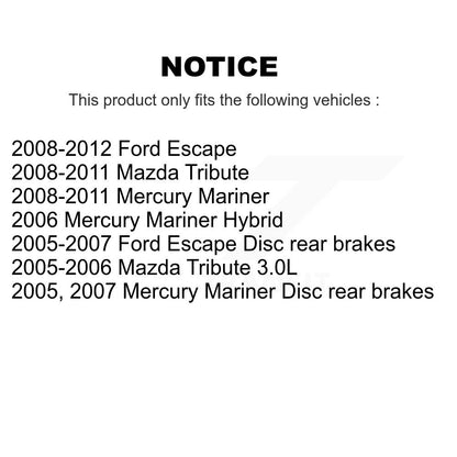 Rotor de frein à disque avant, pour Ford Escape Mazda hommage Mercury Mariner GCR-680272