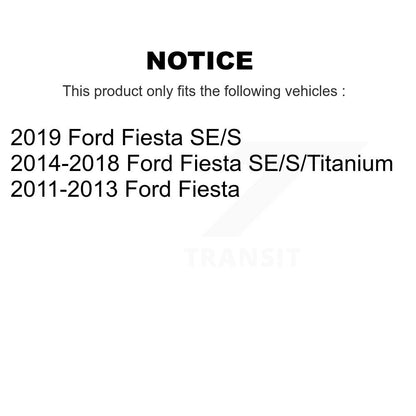 Rotor de frein à disque avant pour Ford Fiesta GCR-680822