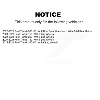 Rotor de frein à disque arrière, pour Ford Transit-250 Transit-350 HD Transit-150 GCR-68179