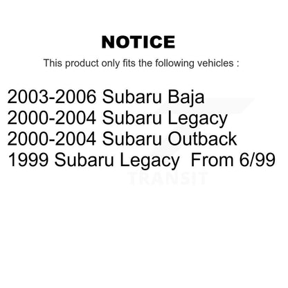 Rotor de frein à disque arrière pour Subaru Outback Legacy Baja GCR-96937