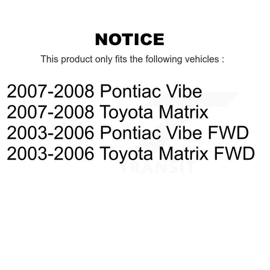 Tambour de frein à revêtement arrière pour Toyota Matrix Pontiac Vibe GCR-9725