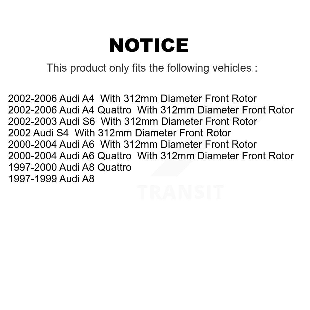 Rotor de frein à disque avant, pour Audi A4 Quattro A6 A8 S6 S4 GCR-980001