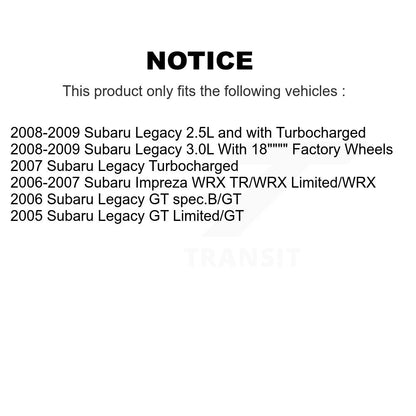 Rotor de frein à disque arrière pour Subaru Legacy Impreza GCR-980347