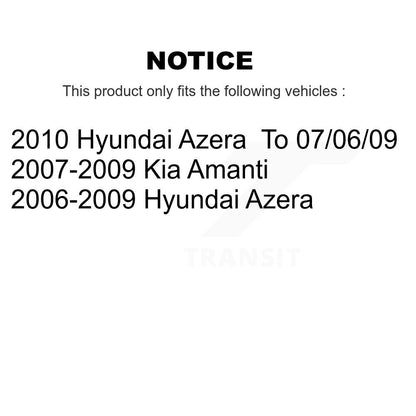 Rotor de frein à disque arrière, pour Hyundai Azera Kia Amanti GCR-980417