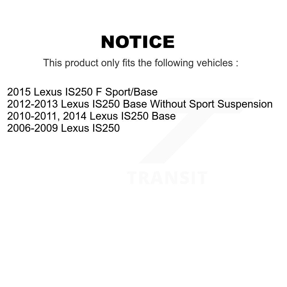 Rotor de frein à disque arrière pour Lexus IS250 GCR-980489