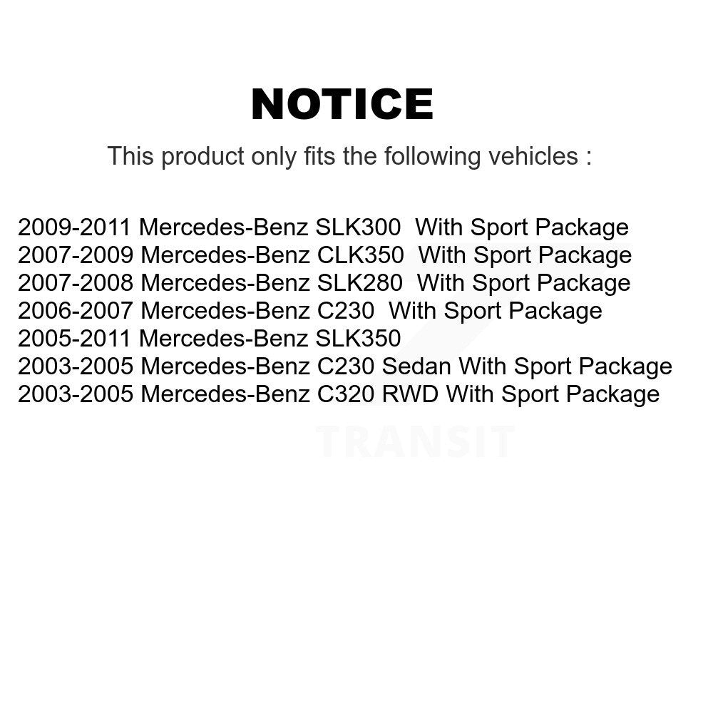 Rotor de frein à disque avant, pour mercedes-benz C230 SLK350 CLK350 C320 SLK280 SLK300