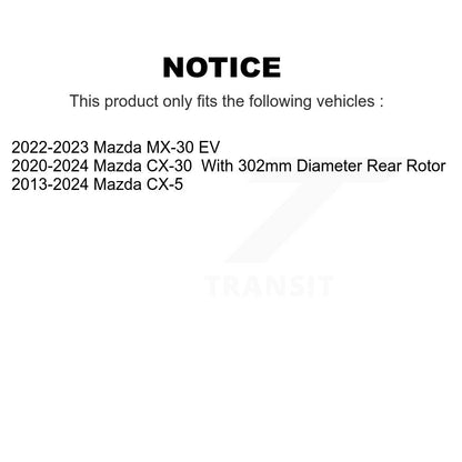 Rotor de frein à disque arrière pour Mazda CX-5 CX-30 MX-30 EV GCR-981008