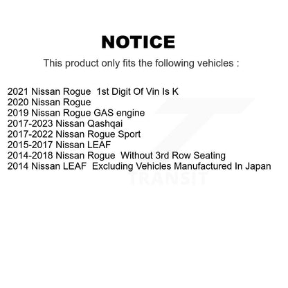 Rotor de frein à disque avant, pour Nissan Rogue Sport Qashqai LEAF GCR-981773