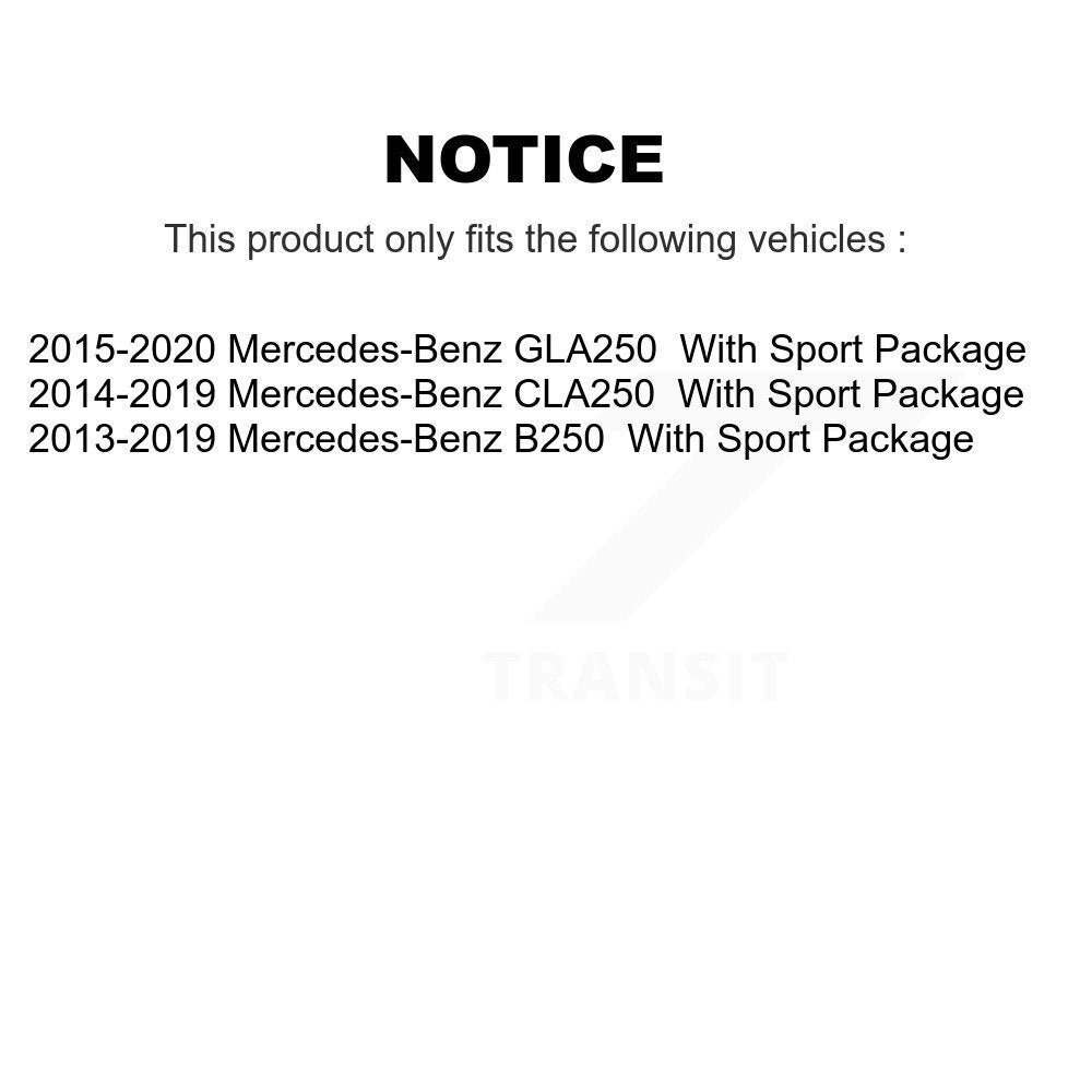 Rotor de frein à disque avant pour Mercedes-Benz GLA250 CLA250 B250 avec ensemble sport