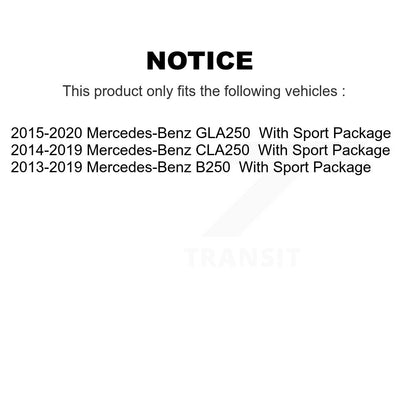 Rotor de frein à disque avant pour Mercedes-Benz GLA250 CLA250 B250 avec ensemble sport