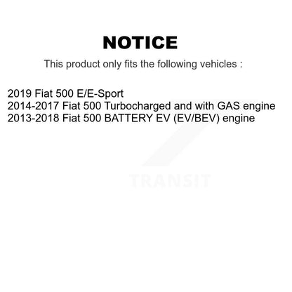Rotor de frein à disque arrière pour Fiat 500 GCR-981788