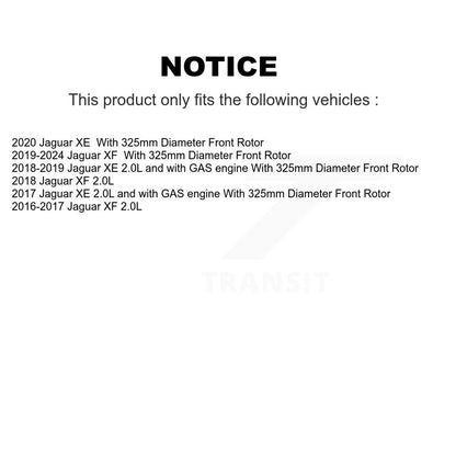 Rotor de frein à disque avant pour Jaguar XE XF GCR-982009