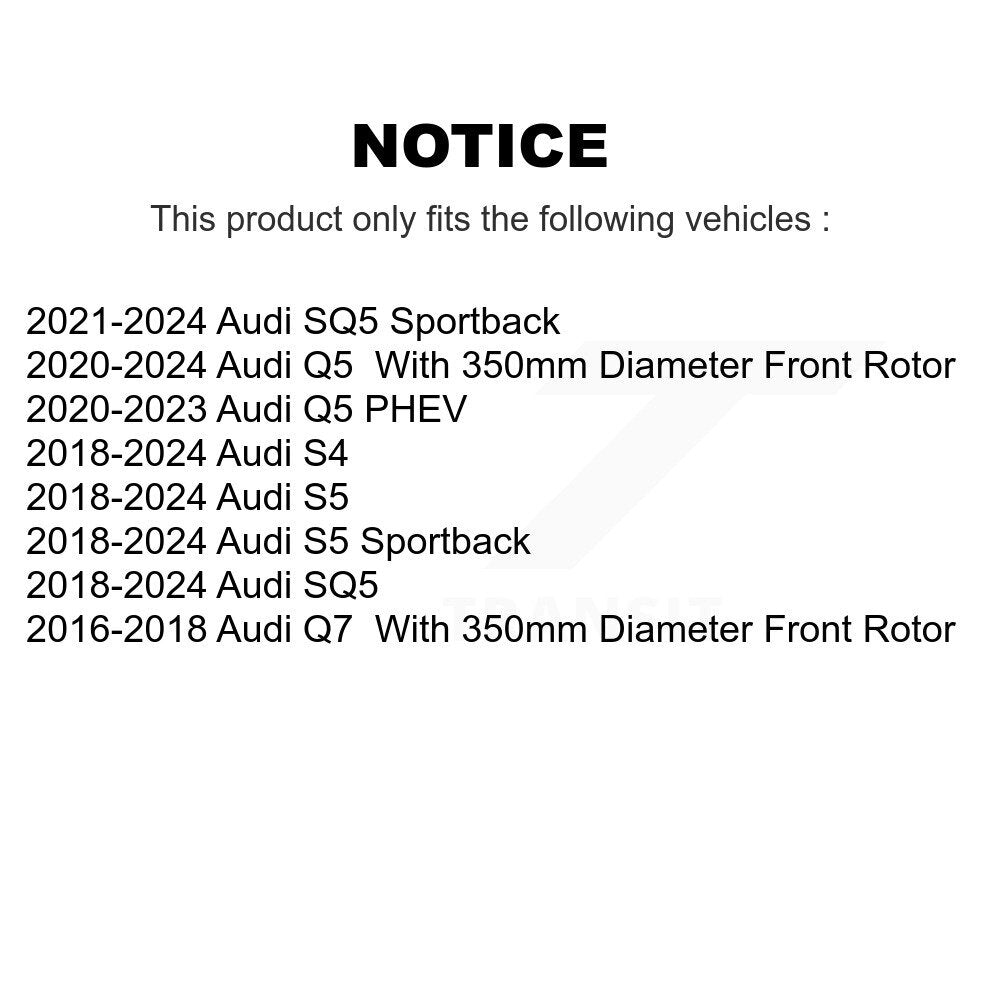 Rotor de frein à disque avant, pour Audi Q5 Q7 SQ5 S5 S4 Sportback PHEV GCR-982153