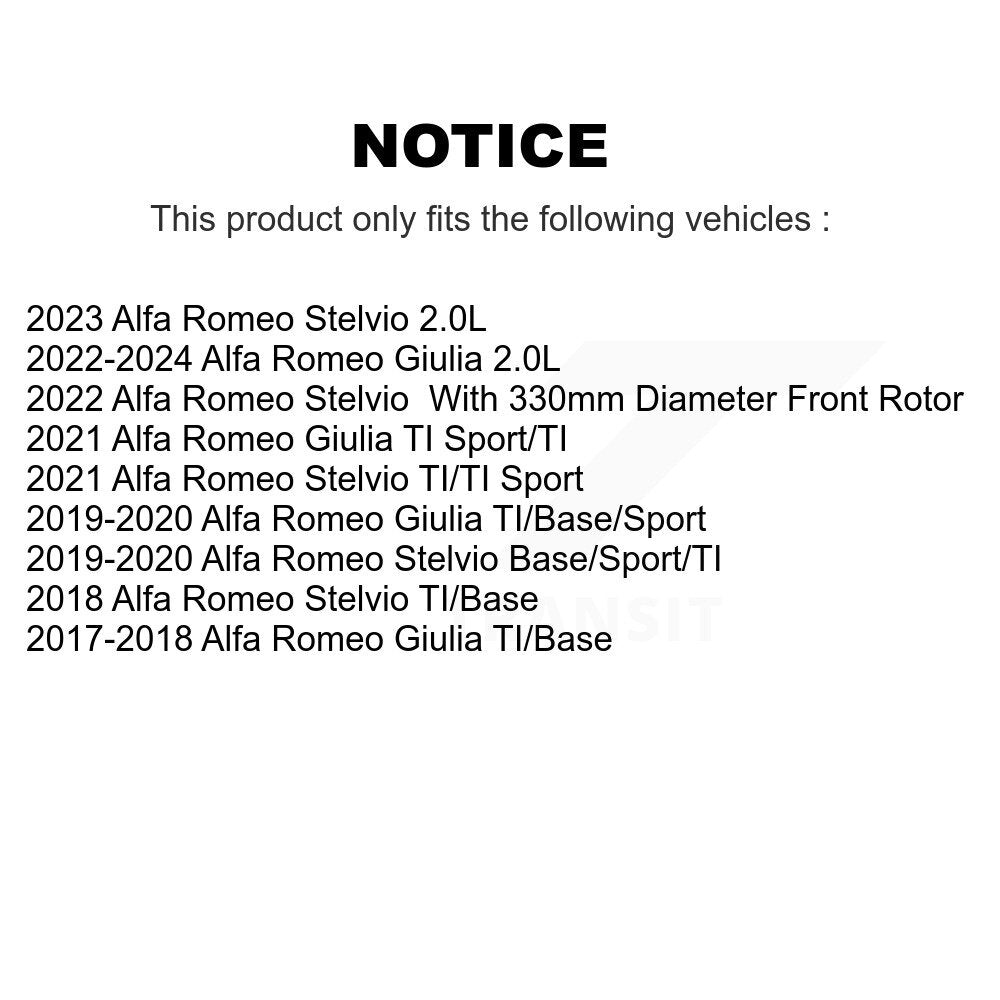 Rotor de frein à disque pour Alfa Romeo Stelvio Giulia GCR-982276