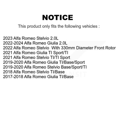 Rotor de frein à disque pour Alfa Romeo Stelvio Giulia GCR-982276