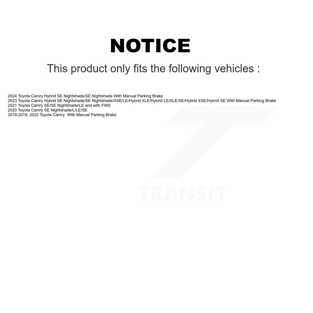 Rotor de frein à disque arrière pour Toyota Camry GCR-982285