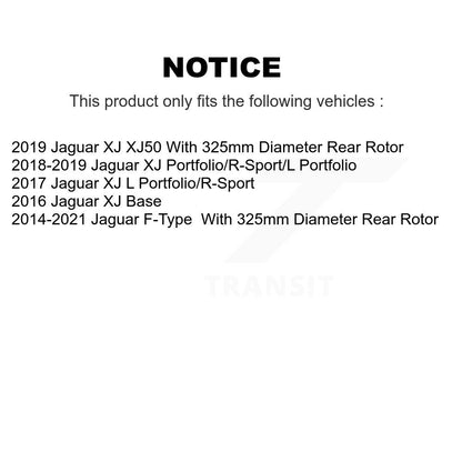 Rotor de frein à disque arrière pour Jaguar F-Type XJ GCR-982340