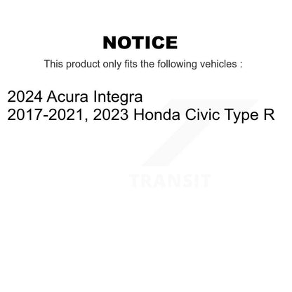 Rotor de frein à disque arrière pour Honda Civic Acura Integra GCR-982357