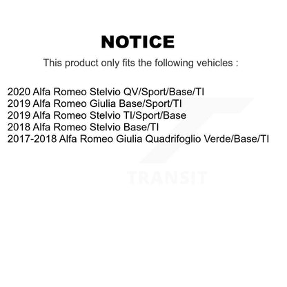Rotor de frein à disque arrière pour Alfa Romeo Stelvio Giulia GCR-G8404