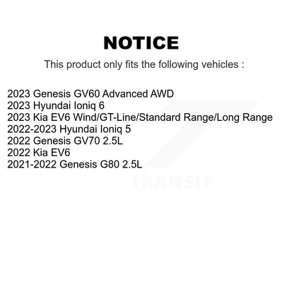 Rotor de frein à disque arrière, pour Hyundai Ioniq 5 Genesis Kia EV6 GV70 6 GV60 G80
