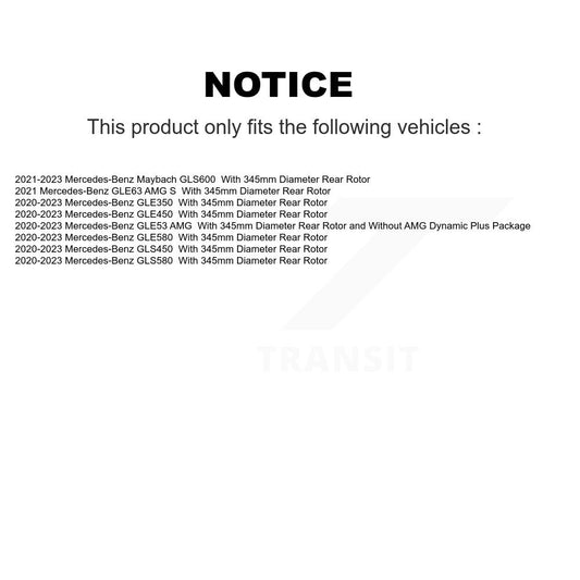 Rotor de frein à disque arrière, pour mercedes-benz GLE450 GLE350 GLS450 GLE53 AMG GLS580 S