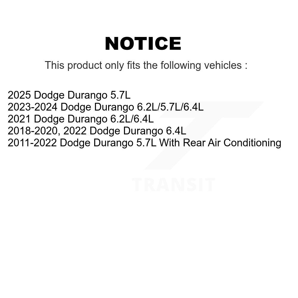 Climatiseur Compresseur AC avec embrayage pour Dodge Durango GLB-CH13418