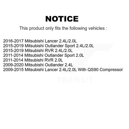 Air conditionné Compresseur AC embrayage pour Mitsubishi Outlander Lancer RVR Sport